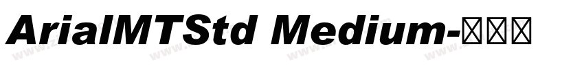 ArialMTStd Medium字体转换